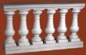 Preview: Balustradengeländer 60cm hoch Weissbeton